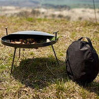 Сковорода из диска бороны 40см+(крышка и чехол) туристическая для пикника