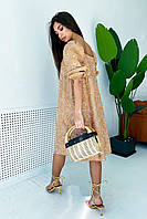 Літнє плаття в стилі сафарі Kaili (42–52р) в кольорах, фото 3
