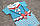 Дитячий р 74 5-7 міс легкий ромпер пісочник для малюків дівчаток тонкий на літо КУЛІР-ПИНЬЕ 2355 Блакитний, фото 2