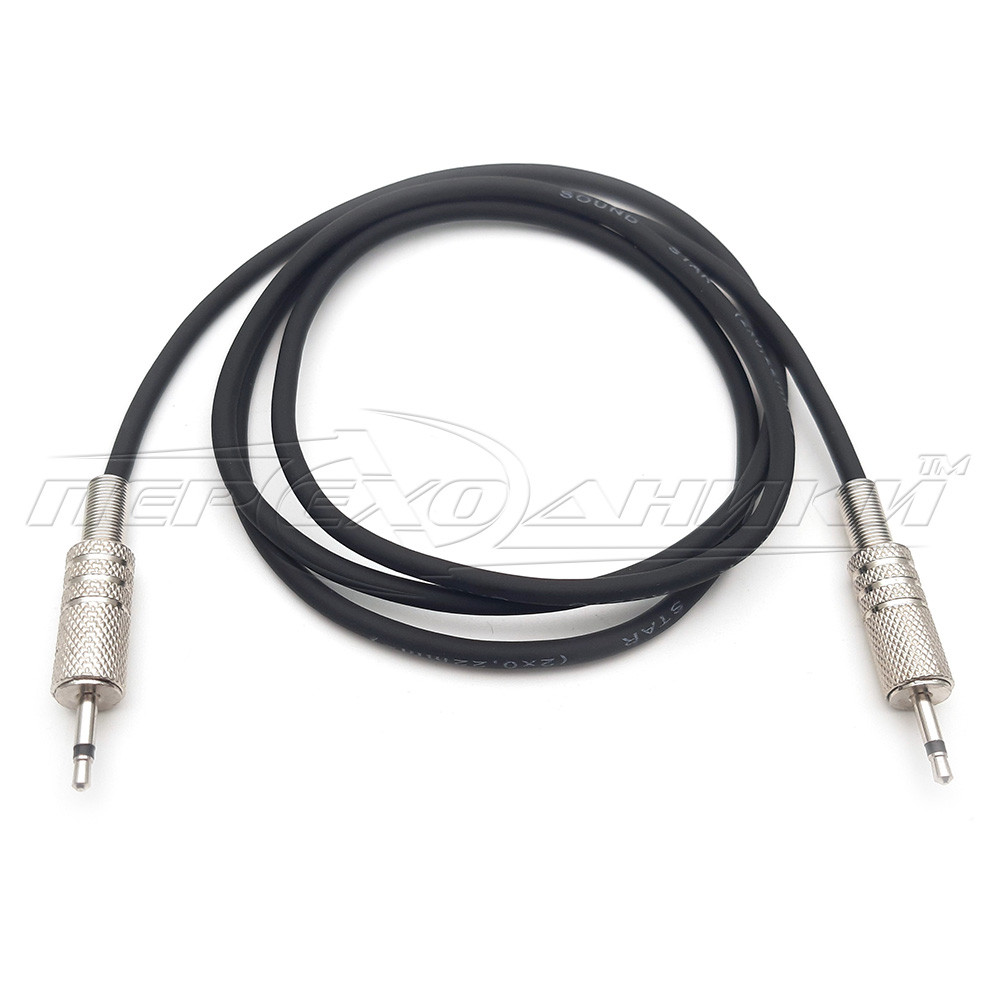 Аудіокабель 2.5 mm моно to 2.5 mm у екрані моно jack