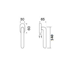 Ручка оконная Fimet 147P Flora DK F04 Хром полированный / Белый фарфор - фото 2 - id-p1413519981