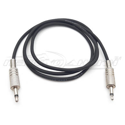 Аудіокабель 3.5 mm моно to 3.5 mm у екрані моно jack, фото 1