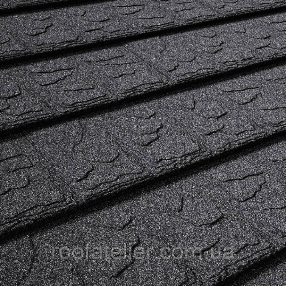 Композитна черепиця Gerard Slate Dark Silver (Жерард Слейт чорний сірий)