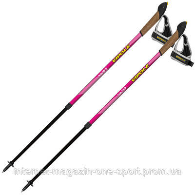 Палиці для скандинавської ходьби Vipole Vario Novice Pink (S2034) + сертифікат на 100 грн в подарунок (код, фото 2