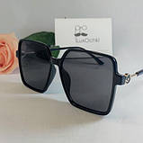 Новинка! Женские солнцезащитные квадратные большие черные очки Fendi, фото 2