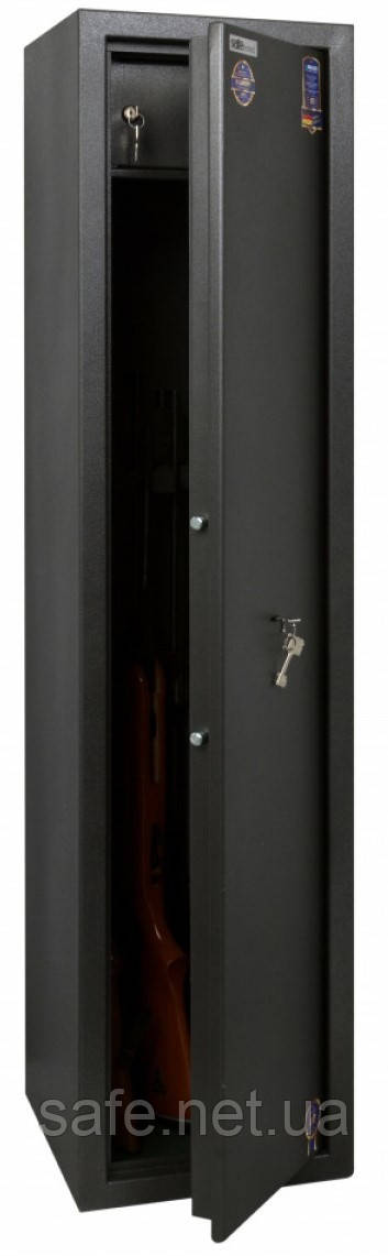 Сейф збройовий Safetronics IVETA 3РМ (ВxШxГ:1532x356x368) на 5 ручок, сейф для рушниці, мисливський сейф