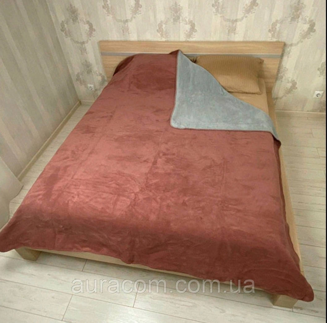 Двосторонній плед Belizza,gul-grey, Туреччина, фото 1