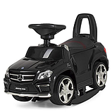 Дитяча каталка-толокар M 3186L-2, народить.ручка MP3 і світло від акум6V4,5AH, кігд.сидіння, чорний, фото 8