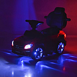 Дитяча каталка-толокар M 3186L-3, народить.ручка MP3 і світло від акум6V4,5AH, кігтів.сидє,червоний, фото 3