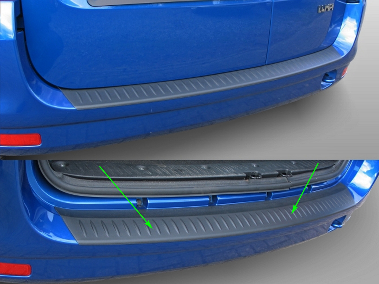 Захисна накладка на задній бампер для Renault Dacia Logan MCV I 2007-2012, фото 1