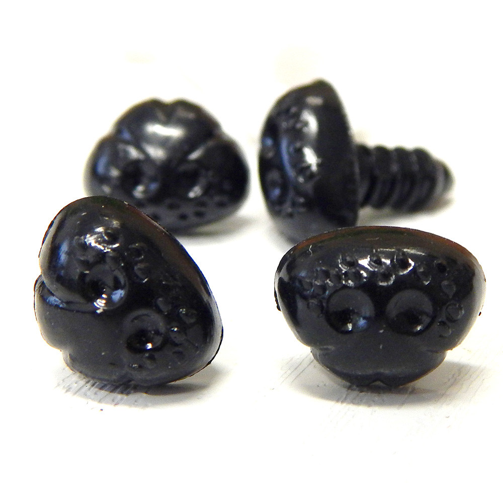 Носик для іграшок 12х9 мм + кріплення, чорний