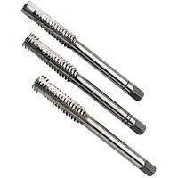 Мітчик трапецеїдальний Tr 12x2 комплект з 3-х штук 120х70 мм з гвинтовою раб частиною P6M5