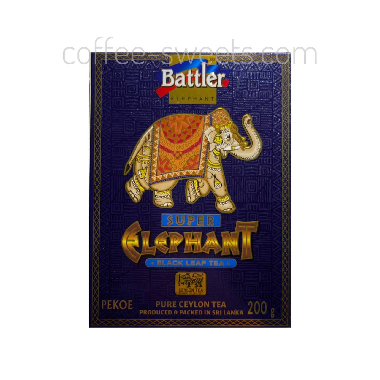 Чай Battler 200 г чорний "Super Elephant Black Leaf Tea" (Супер СЛОН)