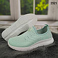 Жіночі кросівки, мокасини весняно-літні колір м'ята, Гіпаніс Україна, фото 4