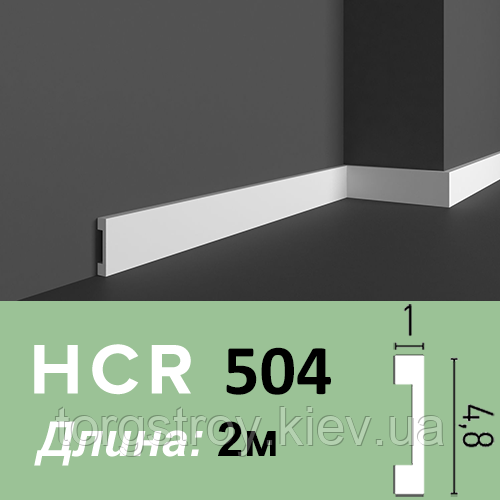 Молдинг HCR 504 — довжина 2 м, Grand Decor, матеріал: HDPS (дюрополімер), фото 1