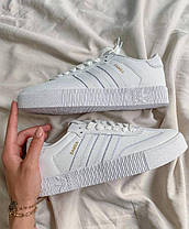 Кросівки Adidas Samba Triple White, фото 4