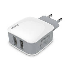 Зарядний пристрій (зарядка) для телефону Baseus + Кабель 3в1 micro USB-Lightning-Type-C (TZCL-D92), фото 5