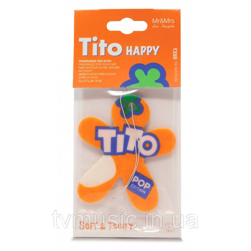 Ароматизатор в машину Mr&Mrs TITO POP Soft & Fruity - Orange