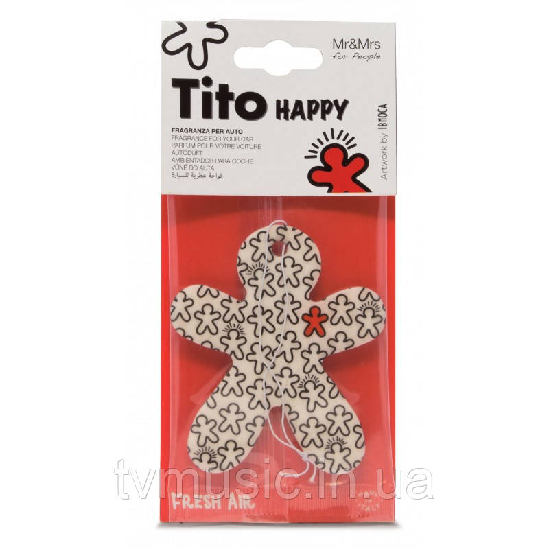 Ароматизатор у машину Mr&Mrs TITO HAPPY Fresh Air — White