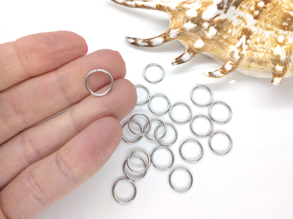 Пирсинг для волос  - кольца 10мм,  20шт/уп, фото 1