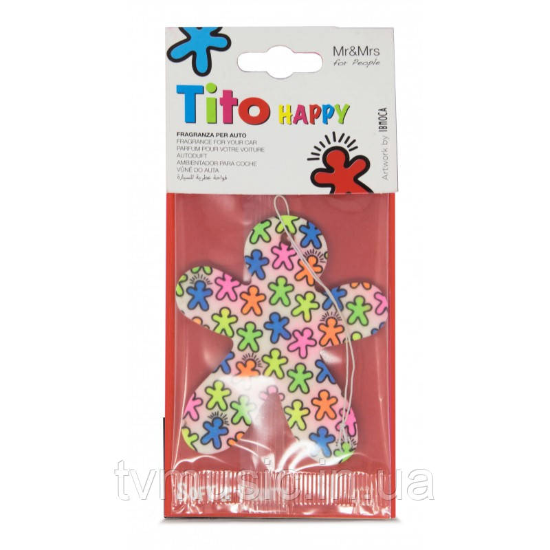 Ароматизатор в машину Mr&Mrs TITO HAPPY Soft & Fruity - Multicolored White