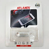 Флеш память USB 2.0 64Gb ATLANFA AT-U3 мини с отверствием  для ключей