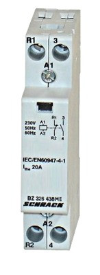 Контактор модульний BZ 20А 1НО+1НЗ, 230В AC Schrack