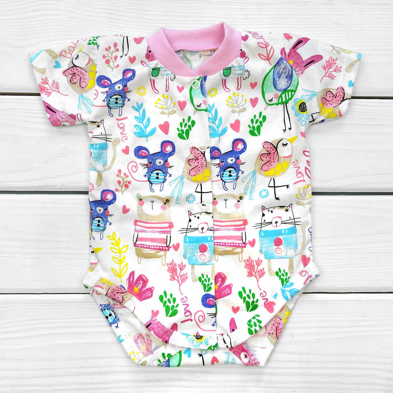 Дитячий бодик "Мишка"  68 см, фото 1