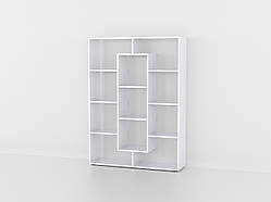 Полиця для книг, стелаж для будинку Id A-0050 Білий В1430*Ш1072*Г290