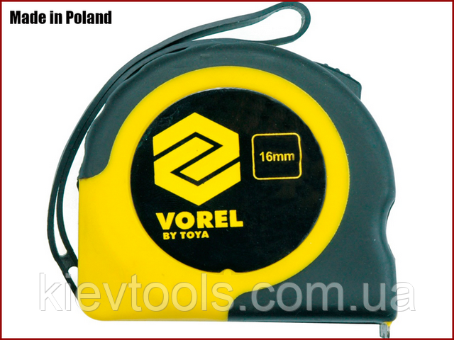 Рулетка вимірювальна 2 м x 16 мм Vorel 10101