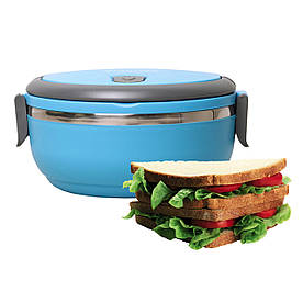 Ланч бокс обідній Kamille Блакитний 700мл KM-2105