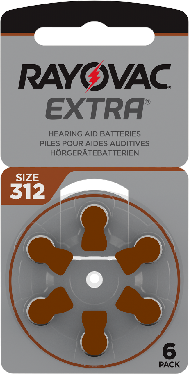 Батарейки для слуховых аппаратов Rayovac EXTRA 312 (72шт) - фото 2 - id-p1413595629