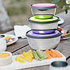 Набір ємностей Kamille 3шт з нержавіючої сталі з пластиковими кришками KM-2111, фото 2