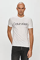 Футболка мужская Calvin Klein, белая кельвин кляйн