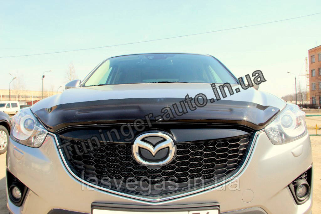 Мухобійка, дефлектор капота Mazda CX 5 2011-2016 (HIC)