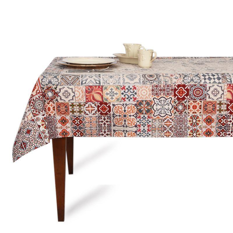 Скатертина гобеленова з тефлоновим просоченням "Італійський дворик" Villa Grazia Premium, 140х220 см, фото 1