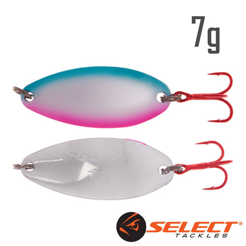 Блешня Select Deeper Lakes & Rivers 7.0 g колір 014 SPB (Silver Pink Blue)