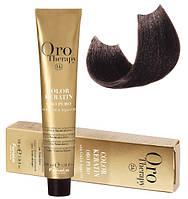 Крем-краска безаммиачная для волос Fanola Oro Therapy №5/00 Intense light chestnut 100 мл