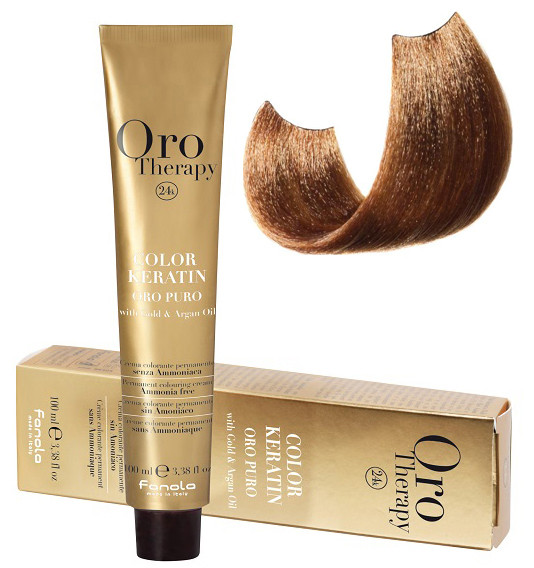 Крем-фарба безаміачна для волосся Fanola Oro Therapy №7/3 Blonde golden 100 мл