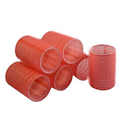 Бігуді на липучці Sibel рожеві 43 мм 6 шт