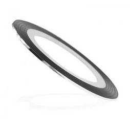 Голографічна полоска для нігтів ANVI 1 мм срібна