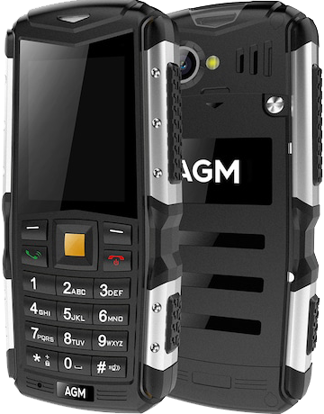 Протиударний телефон AGM M1 IP68, 2570 mAh, Великі кнопки, 2 SIM, Підтримка російської мови, Дисплей 2.4", фото 1