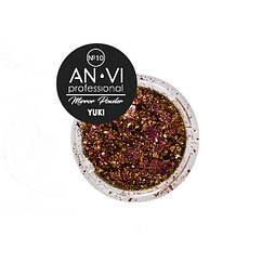 Дзеркальна пудра ANVI Professional YUKI №10 Burnt Umber 1.2 г