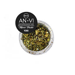 Дзеркальна пудра ANVI Professional YUKI №14 Cardela Light 1.2 г