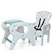 Дитячий cтульчик-трансформер для годування зі столиком M 0816 Flowers Mint, фото 5