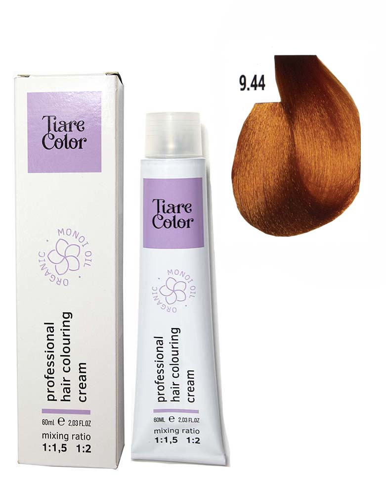 Крем-фарба для волосся Tiare Color №9.44 Intensive very light copper blonde 60 мл