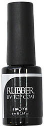 Закріплювач для гель-лаку каучуковий Naomi Rubber UV Top Coat 6 мл