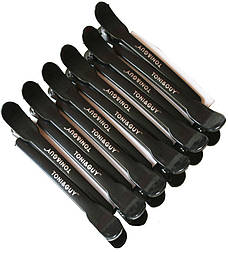 Затискач для волосся Tony & Guy чорний 12 шт