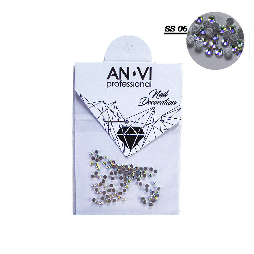 Стрази для дизайну нігтів Swarovski ANVI Professional Crystal Pixie №SS06 100 шт, фото 1