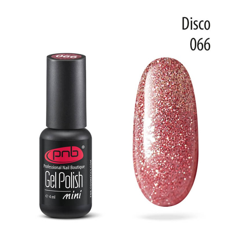 Гель-лак PNB Gel nail polish mini №066 disco 4 мл, фото 1